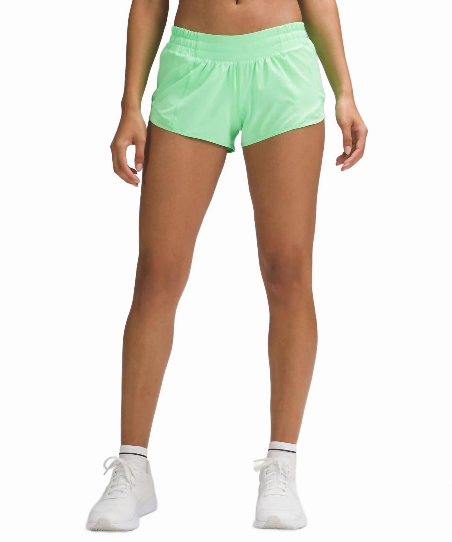 Classic Vibe Quick Release Buckle Wmen's Hotty Hot Low Rise Short In Lime