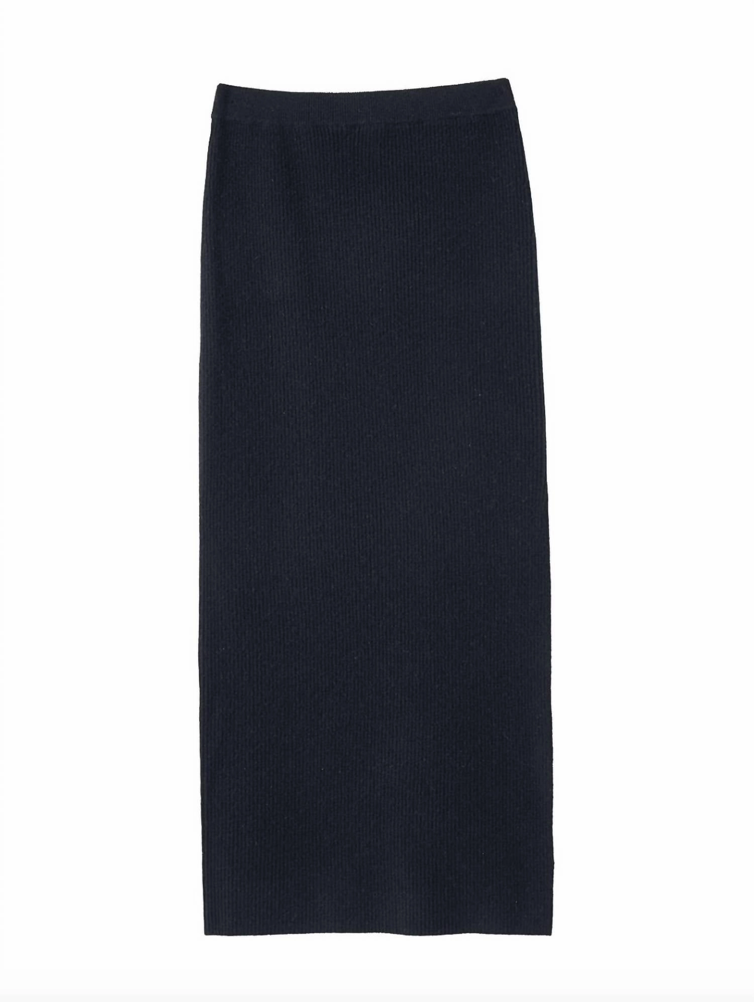 Women's Betsi Ribbed Skirt In Military High Elasticity Material