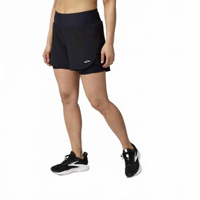 Women's Chaser Five Short In Black Abrasion Defying Knee Patches