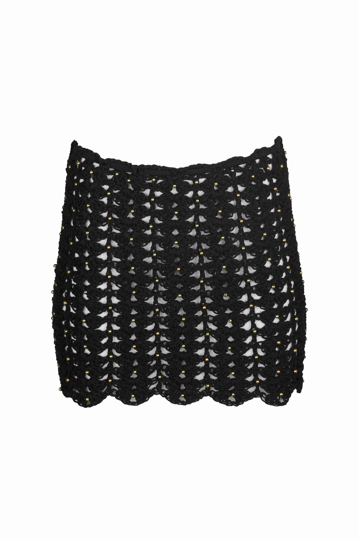 Women's Florence Crochet Skirt In Black Craftsmanship Focus