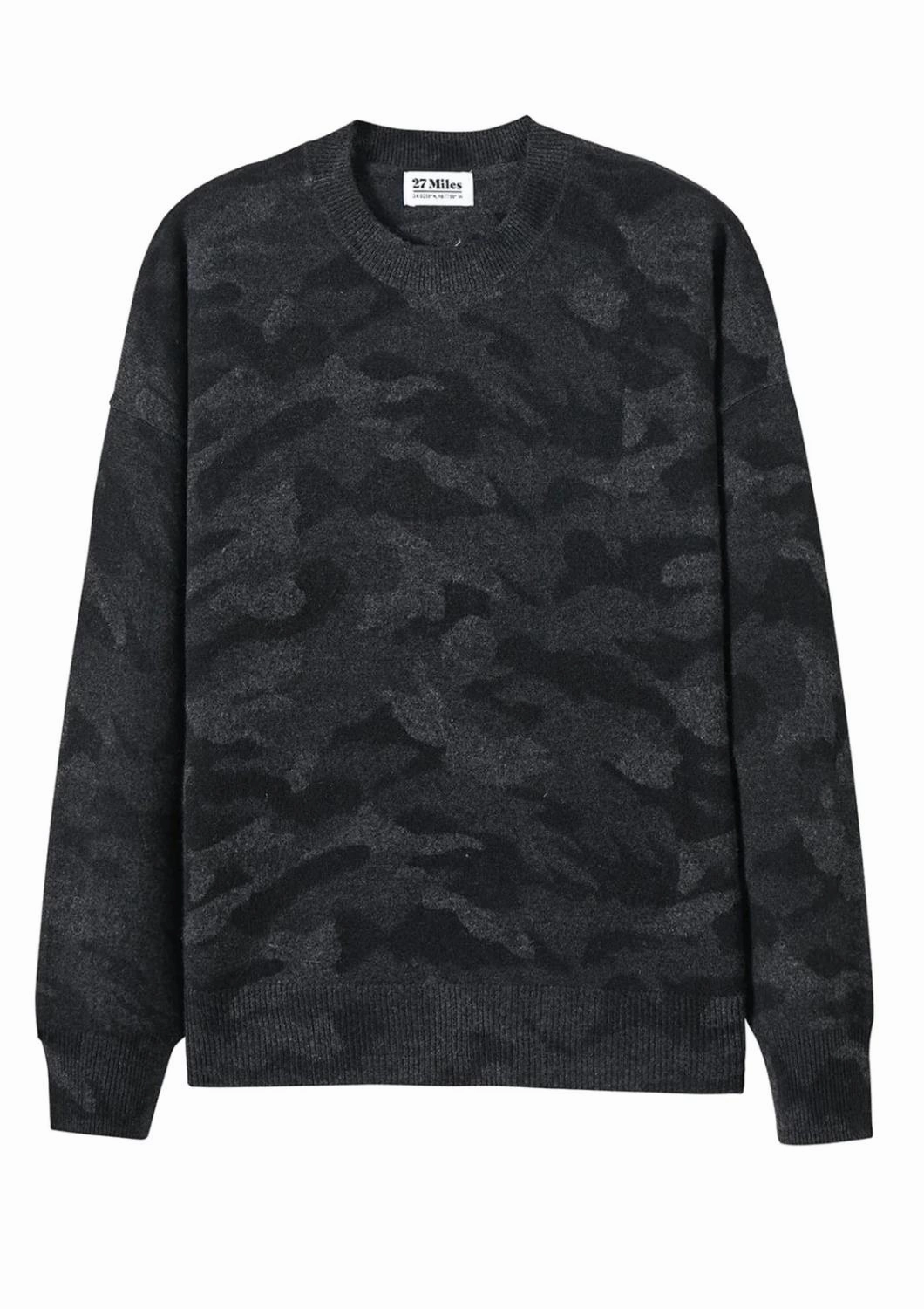 Women's Hailee Crewneck Sweater In Charcoal Sustainable Yarn Winter Perfection
