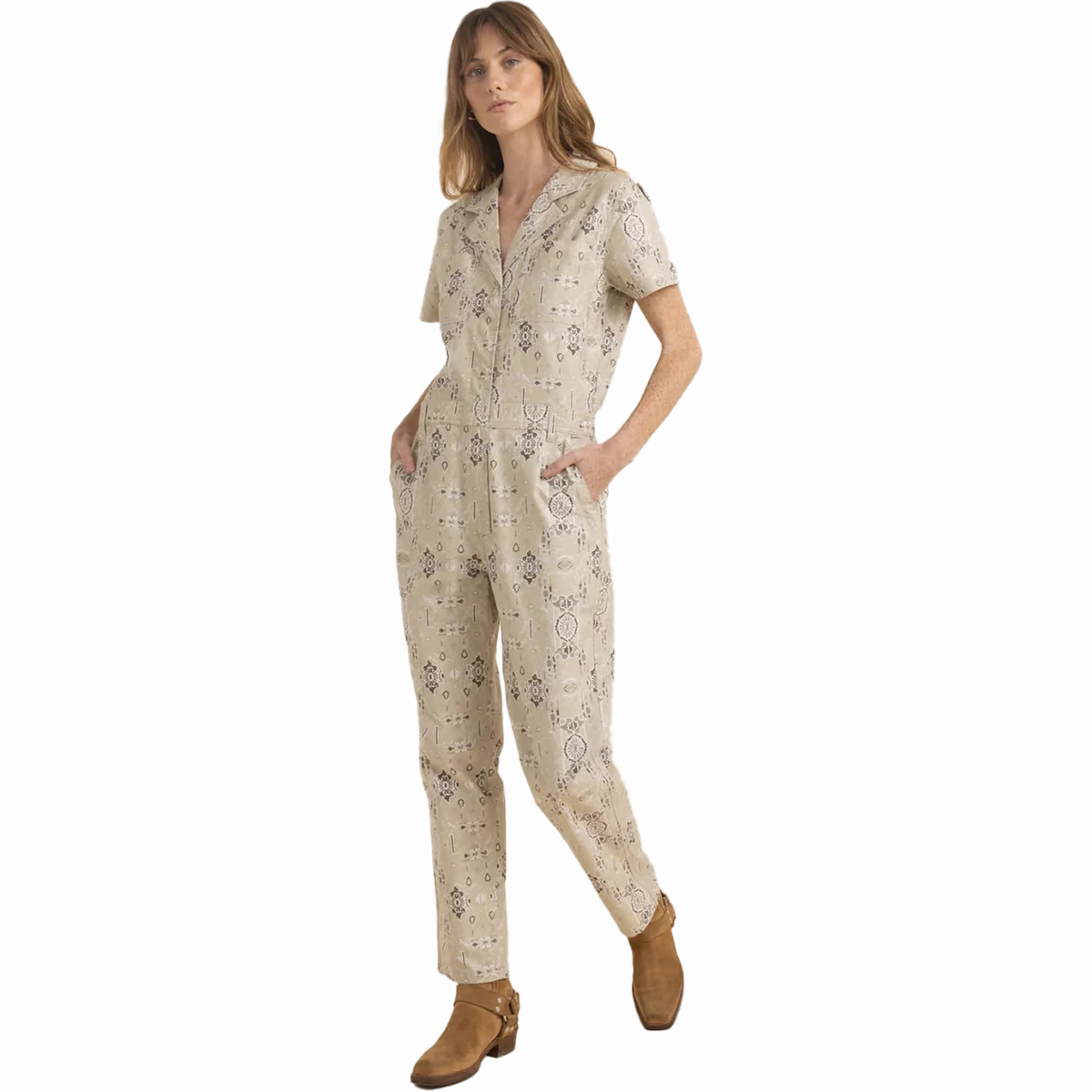 All Season Fit Women's Layover Short Sleeve Jumpsuit