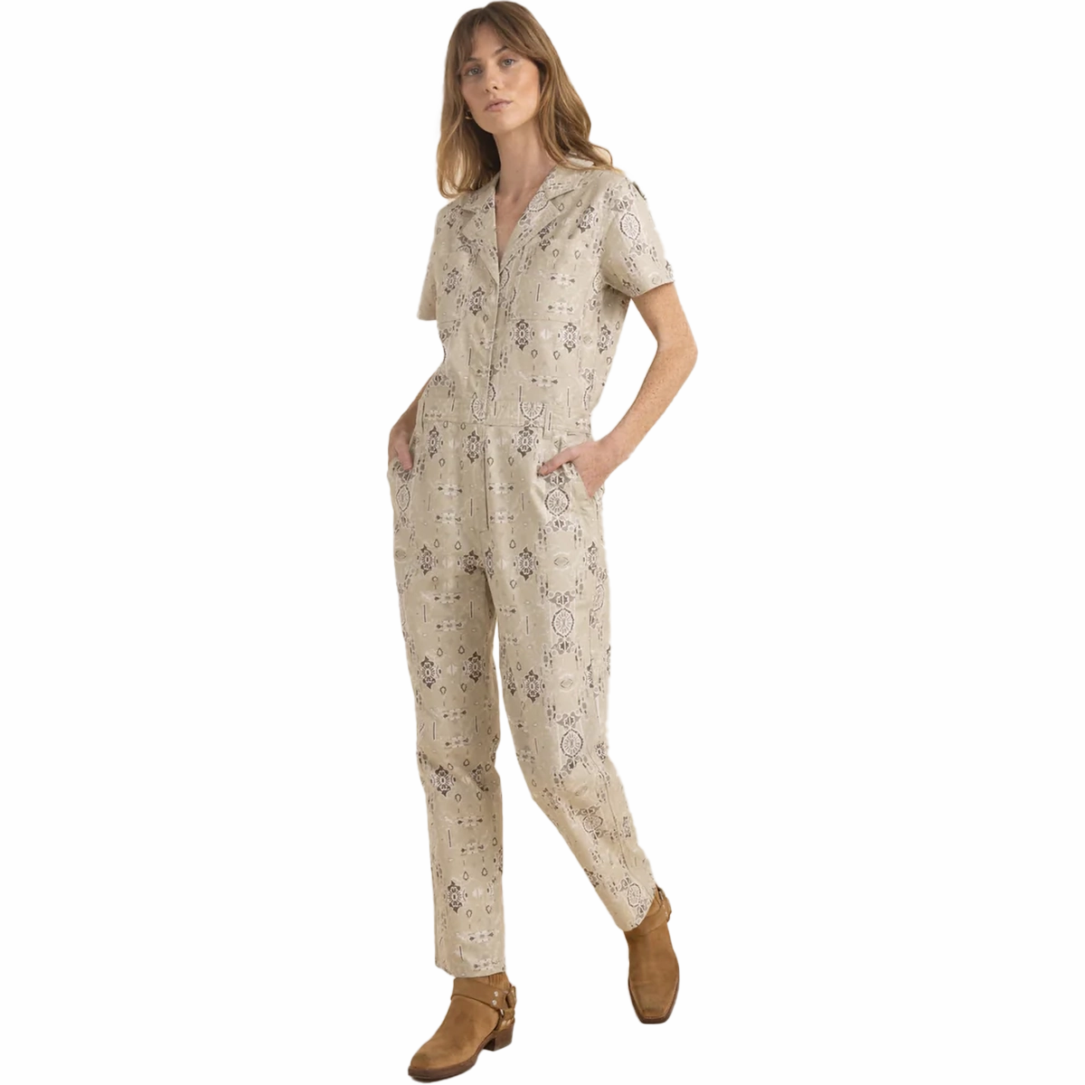 Comfort Base Women's Layover Short Sleeve Jumpsuit