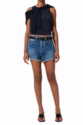 Anniversary Gift Women's Marlow Raw Hem Denim Short In Allora