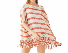 Versatile Piece Stretch Knit Technology Women's Playa Poncho In One Color