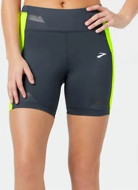 Women's Run Visible Short Tights In Asphalt/nightlife Fan gear