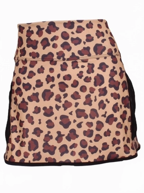 Soft Mood Women's Straight Skirt In Leopard