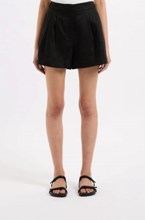 Preppy look Effortless Wear Women's Thilda Tailored Short In Black