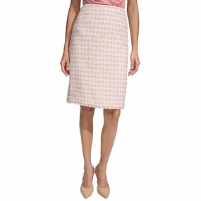 Craftsmanship Focus Womens Glen Plaid Spring Chic Pencil Skirt