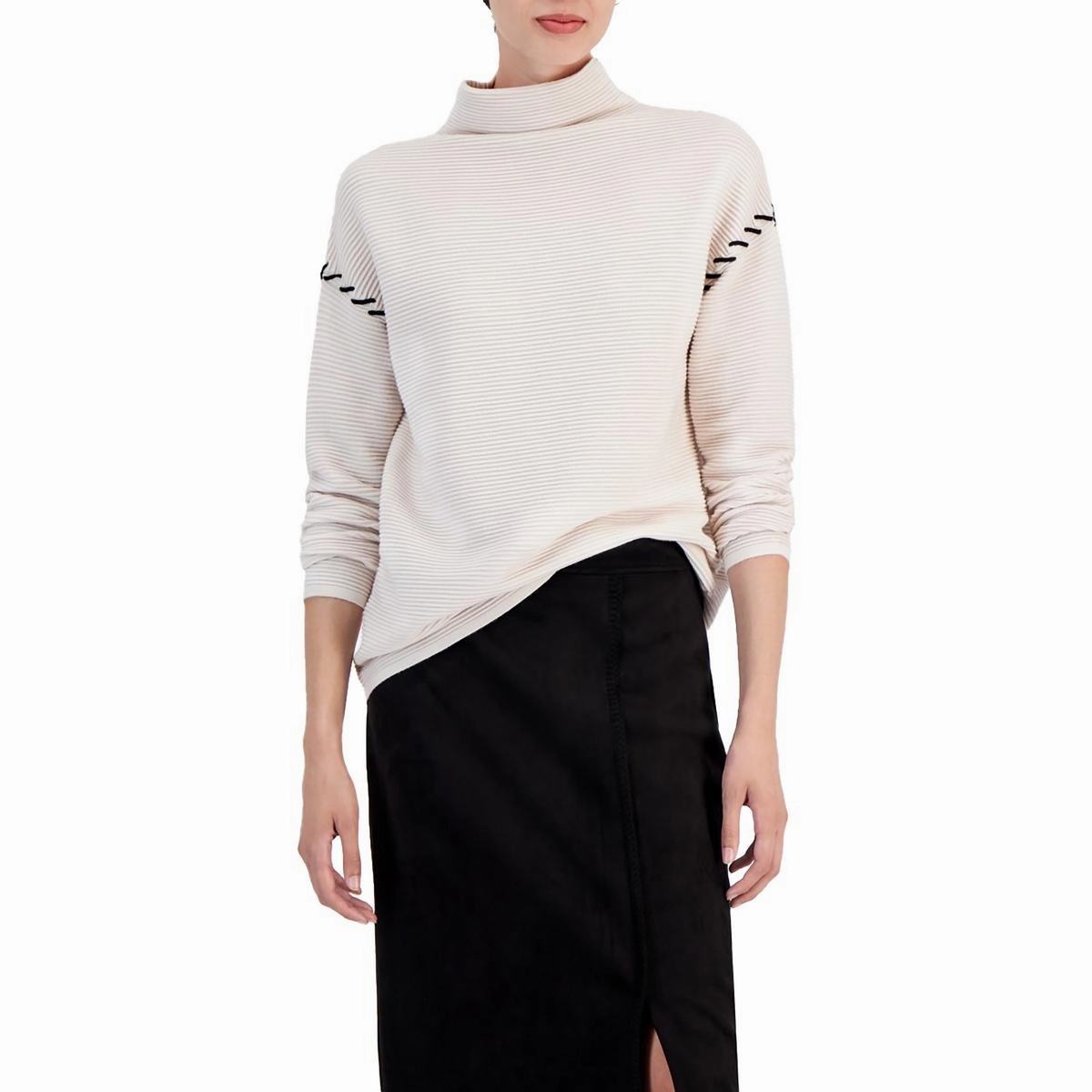 Soft touch layer Womens Ribbed Pullover Sweater