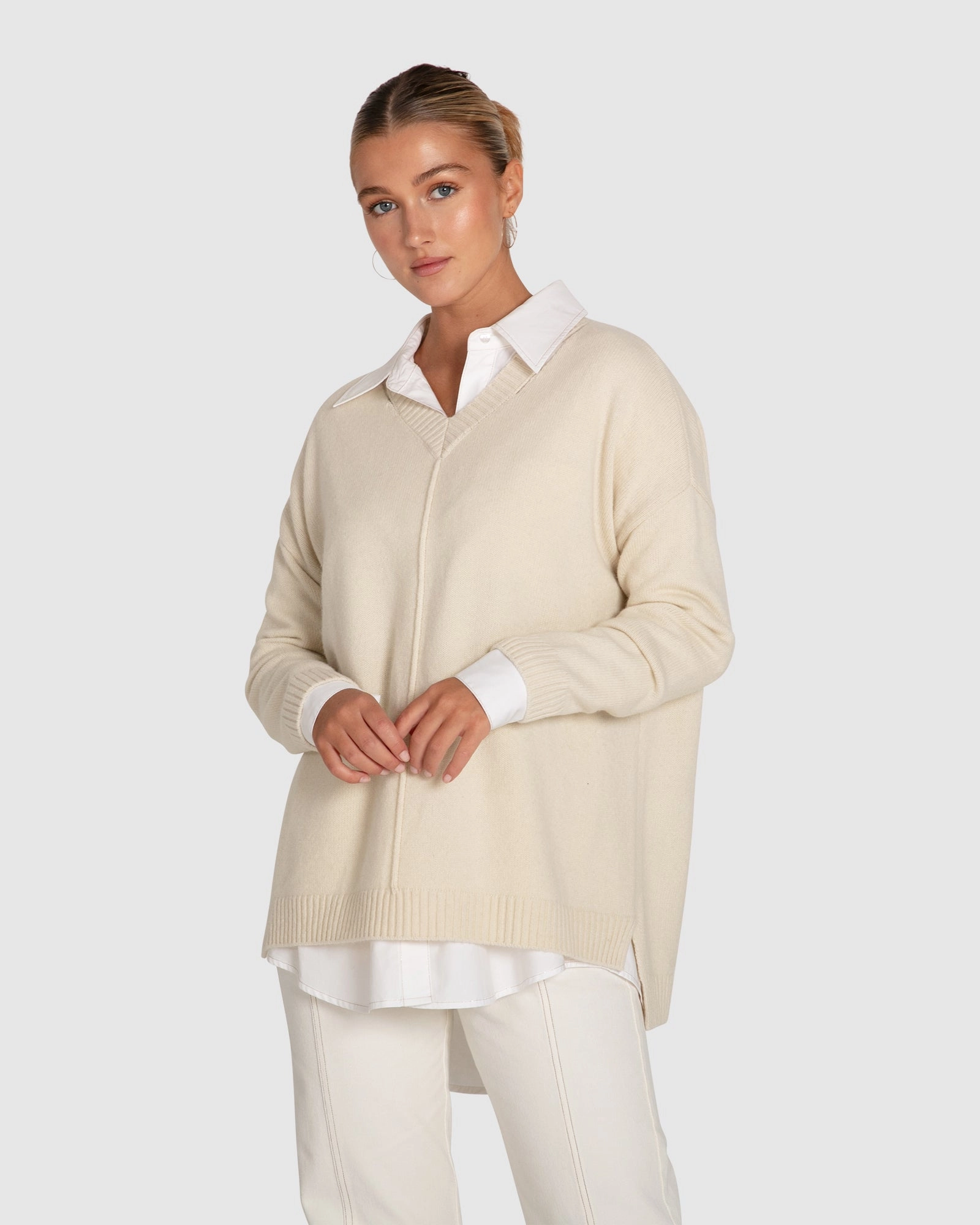 Cozy Basics Wonder Of You Cashmere Blend Oversized Jumper