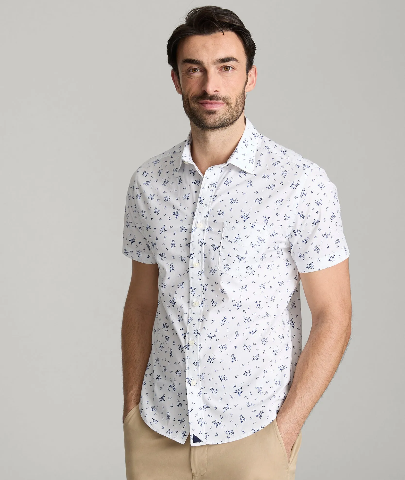 networking event Pullover Design Stretch Cotton Short-Sleeve Ward Shirt