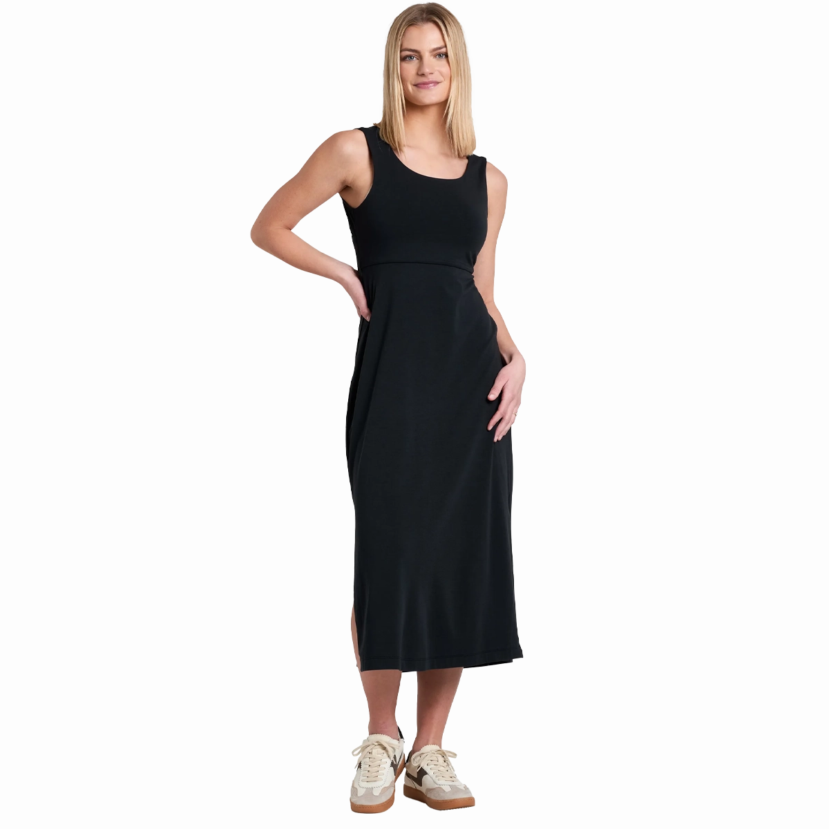 Women's Lyra Midi Dress ElasticWaist Polyester fabric