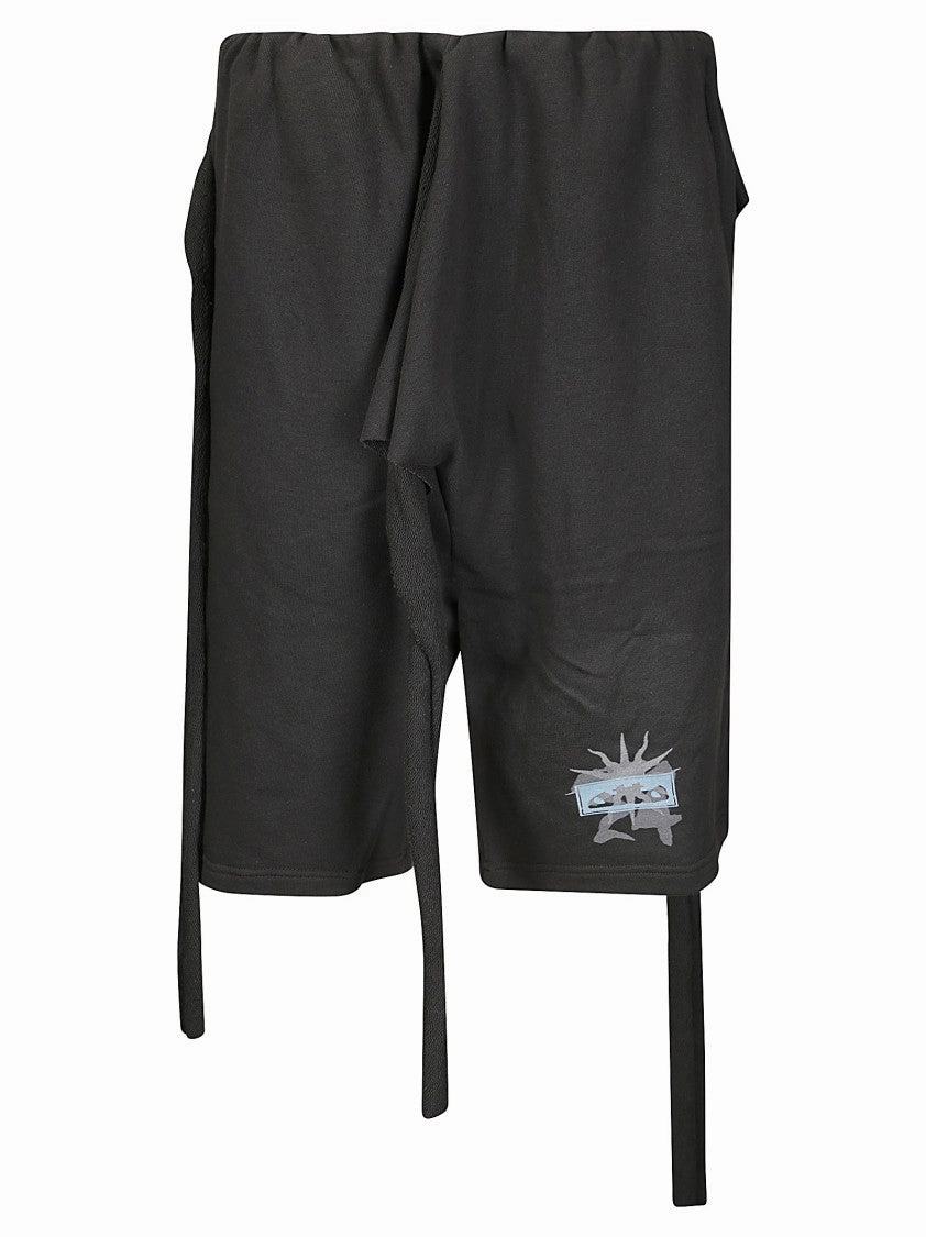 Sweat Wicking Technology spandex blend Wrap Design Shorts With Side Knot