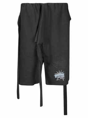 Sweat Wicking Technology spandex blend Wrap Design Shorts With Side Knot