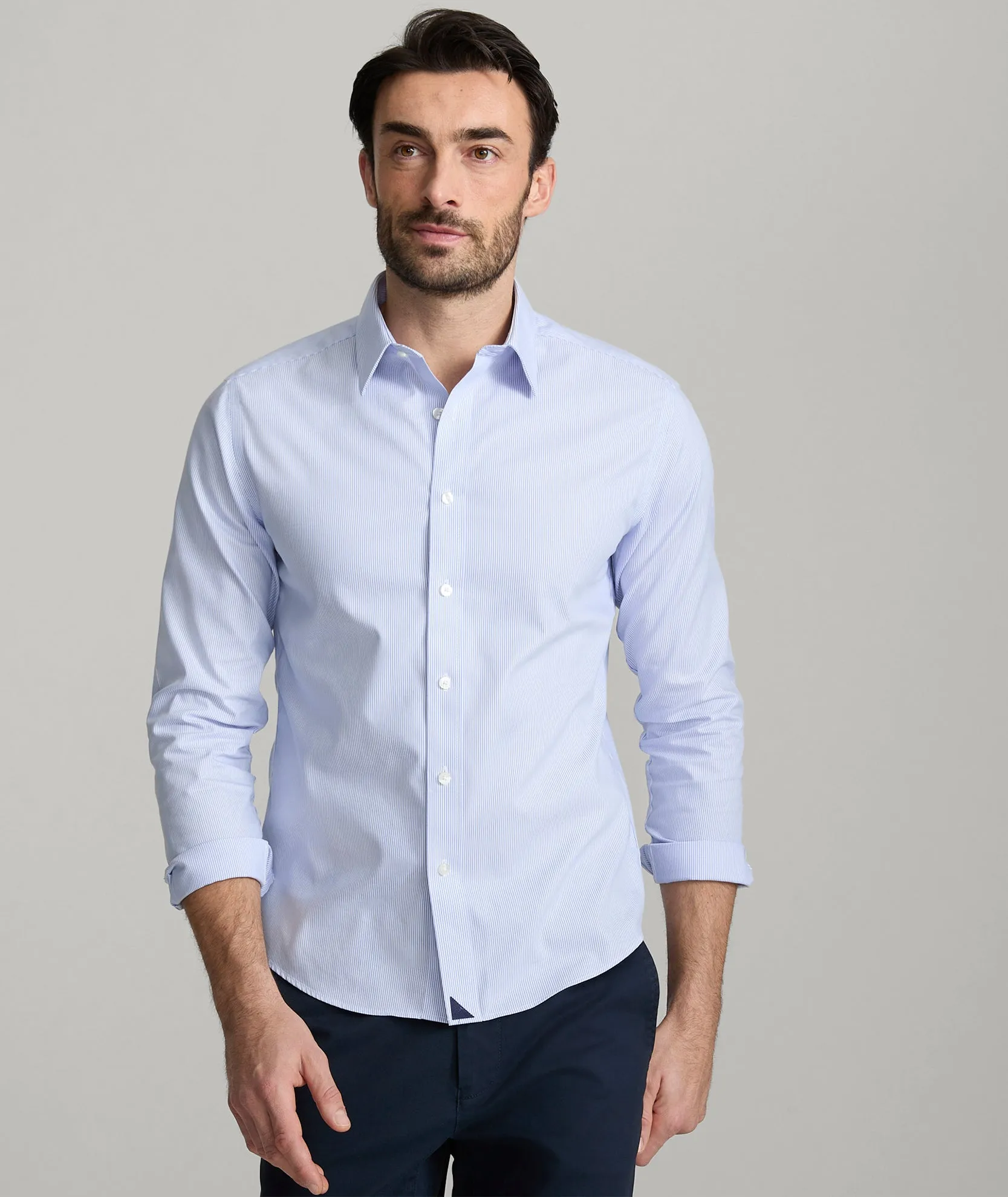 Non Chafe Seams Wrinkle-Free Bordeaux Shirt