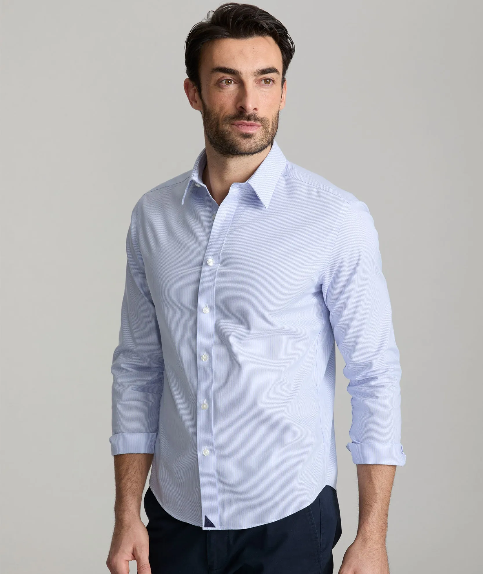 Wrinkle-Free Bordeaux Shirt No Chafe Edging