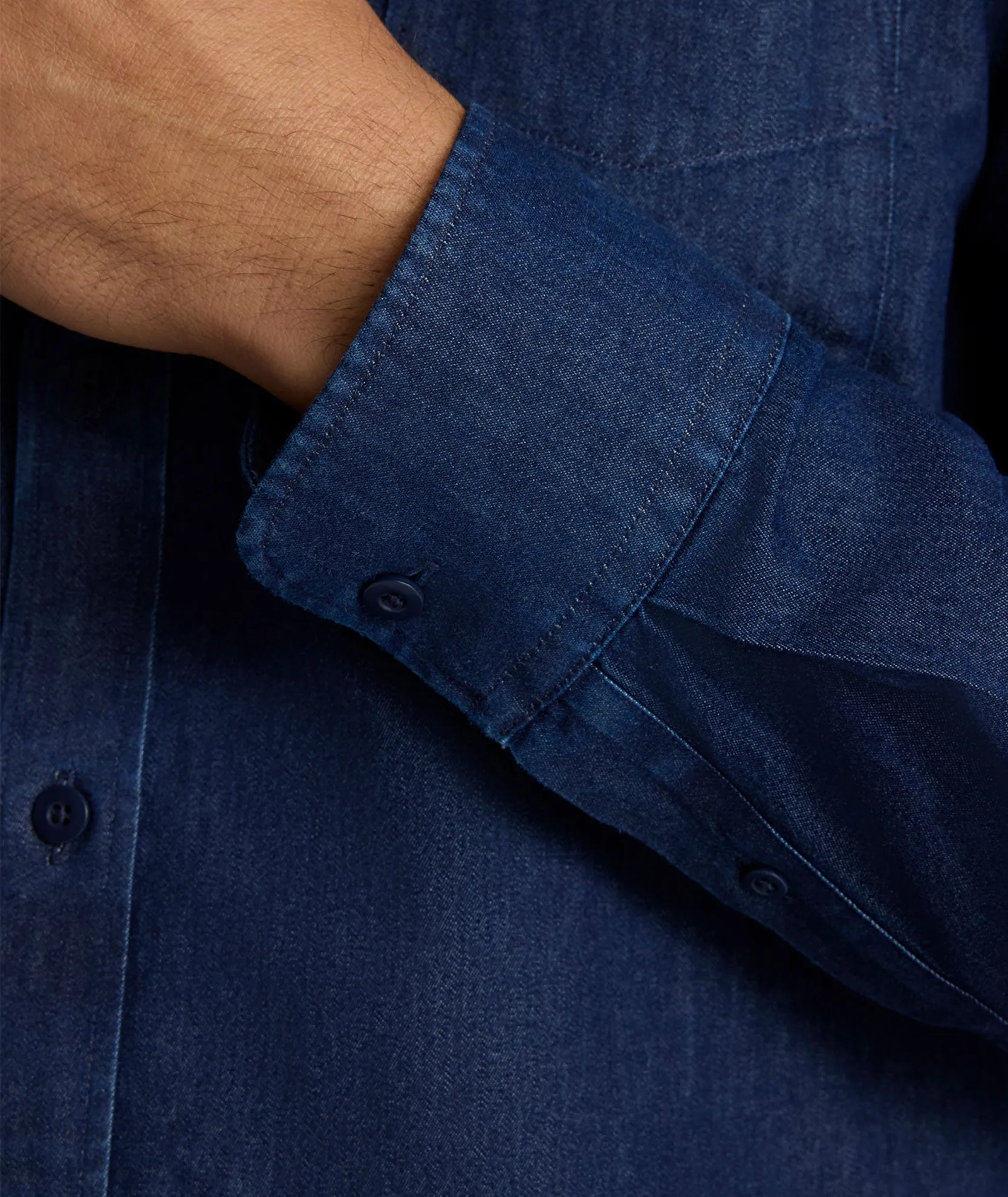 Eco Friendly Material Wrinkle-Free Denim Cinzano Shirt