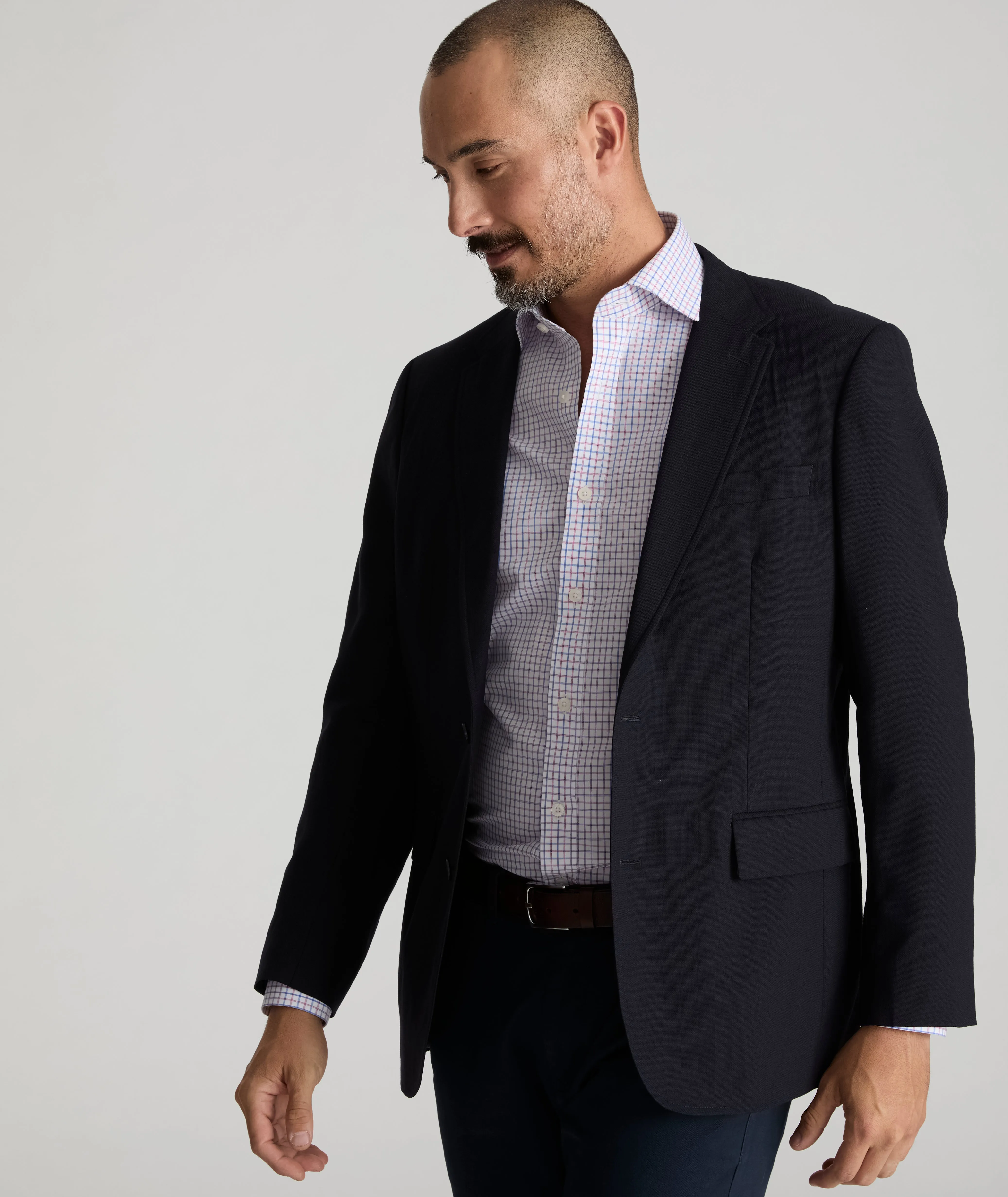 Wrinkle-Free Dress Shirt Embellished Neckline
