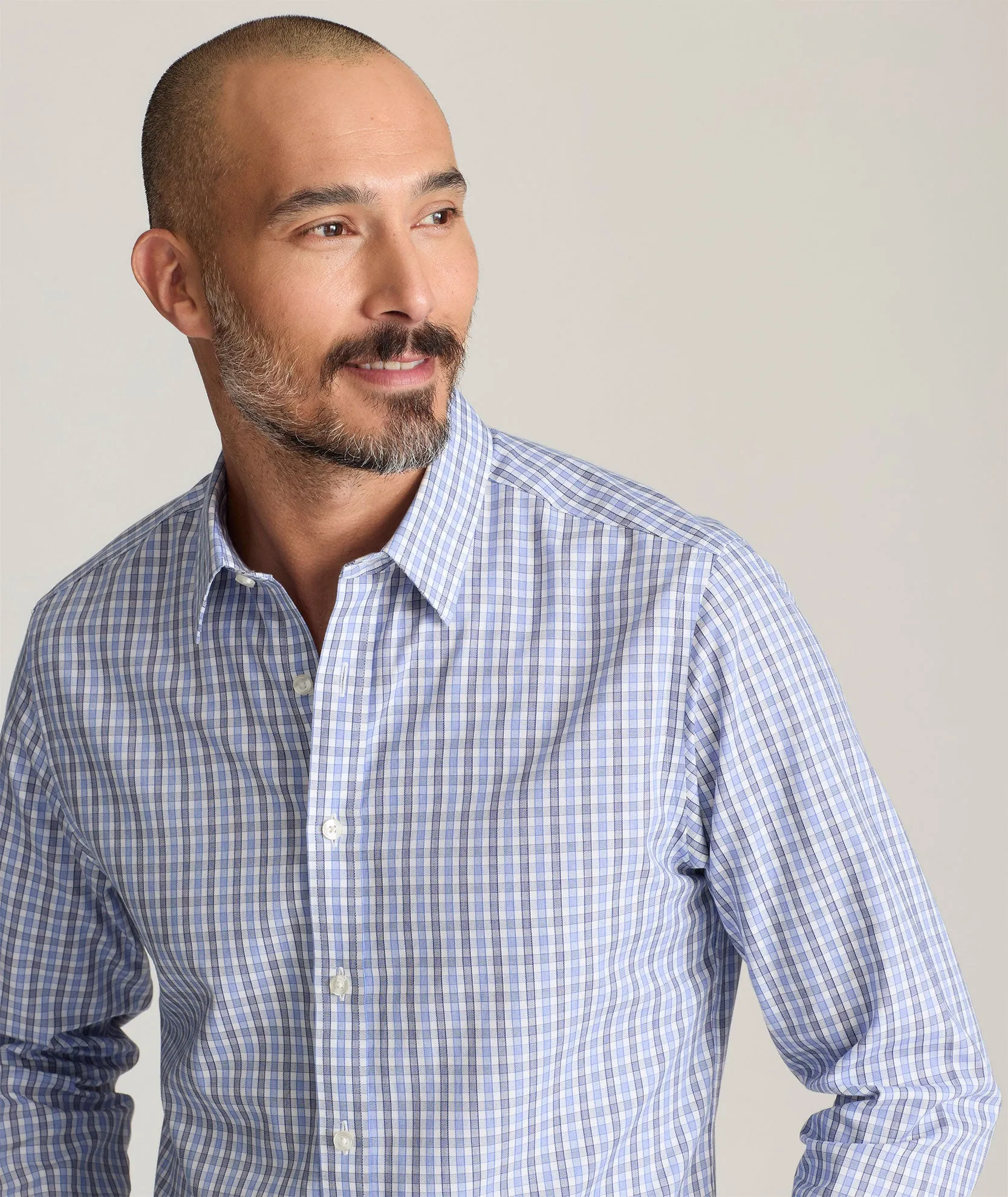 Stretch Material Pocket Detail Wrinkle-Free Durif Shirt