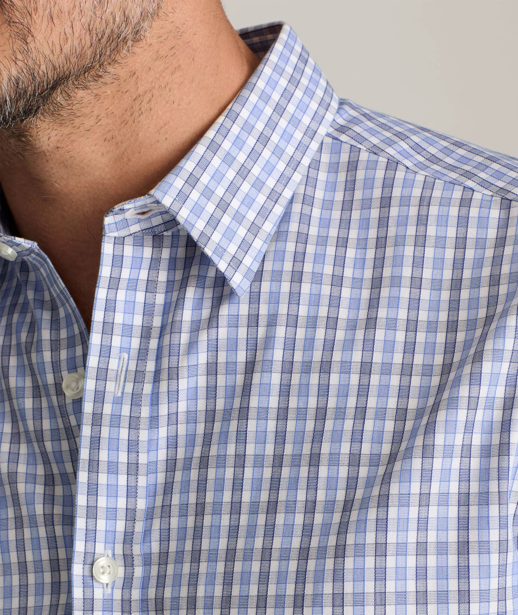Wrinkle-Free Durif Shirt Stylish Element Nautical Look