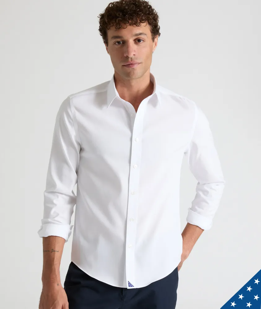 Wrinkle-Free Folds of Honor Shirt Cultural Inspired slim fit