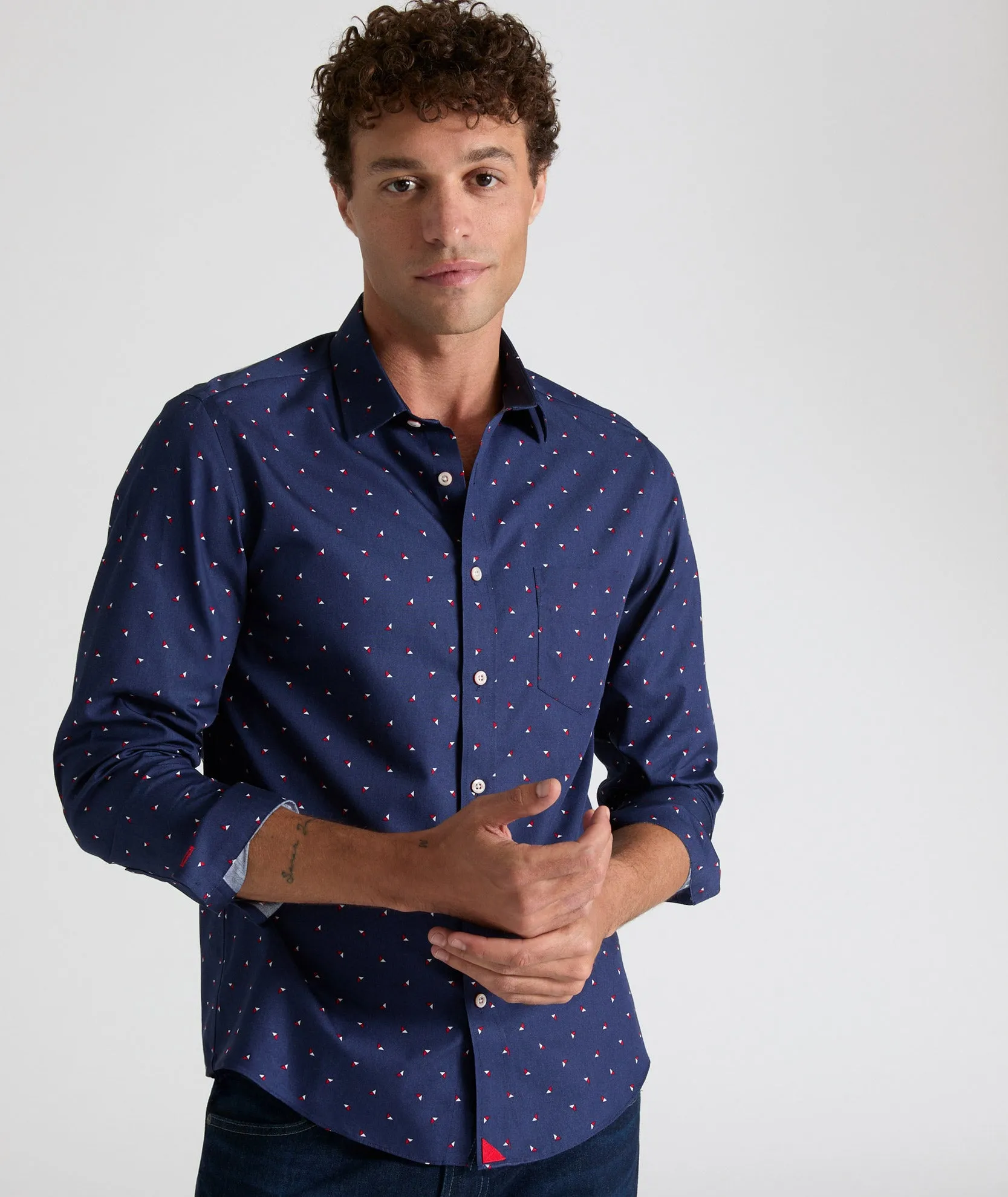 Stretchable Fabric Wrinkle-Free Kipling Shirt