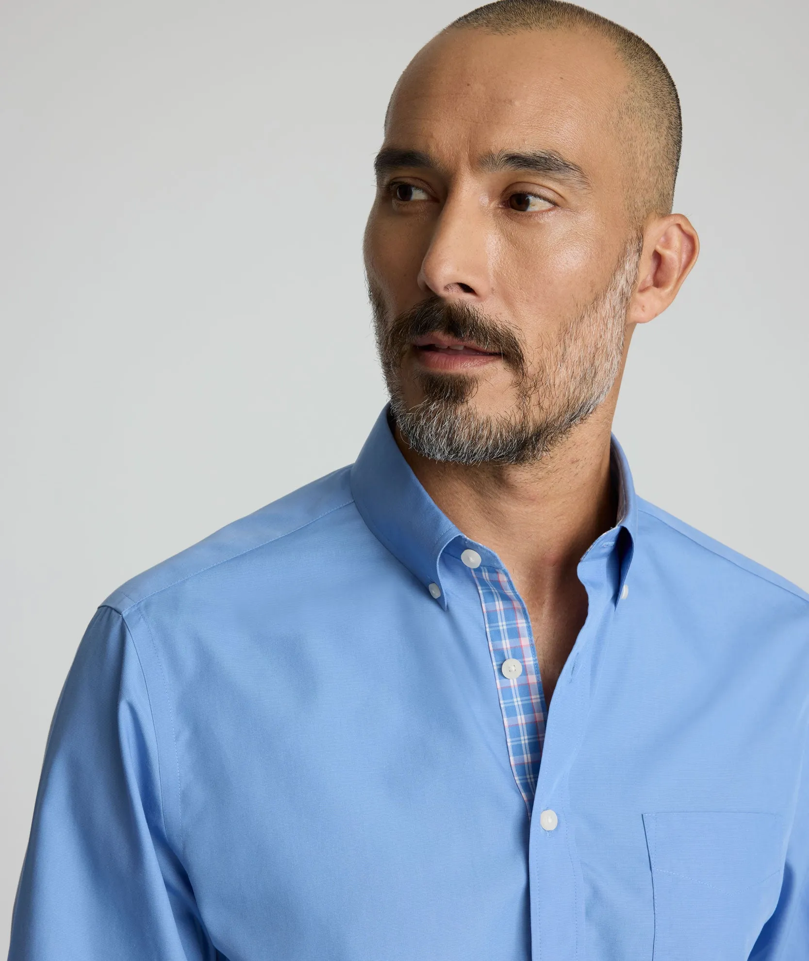 Wrinkle-Free Rosaire Shirt Durable Stitching Fitted Cut