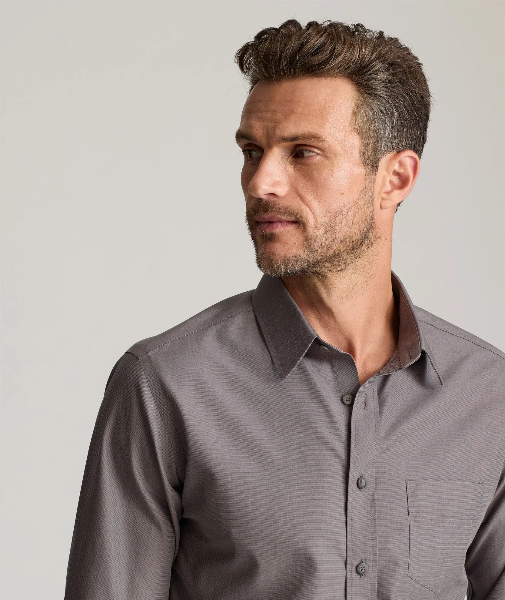 Wrinkle-Free Sangiovese Shirt On-The-Go Style