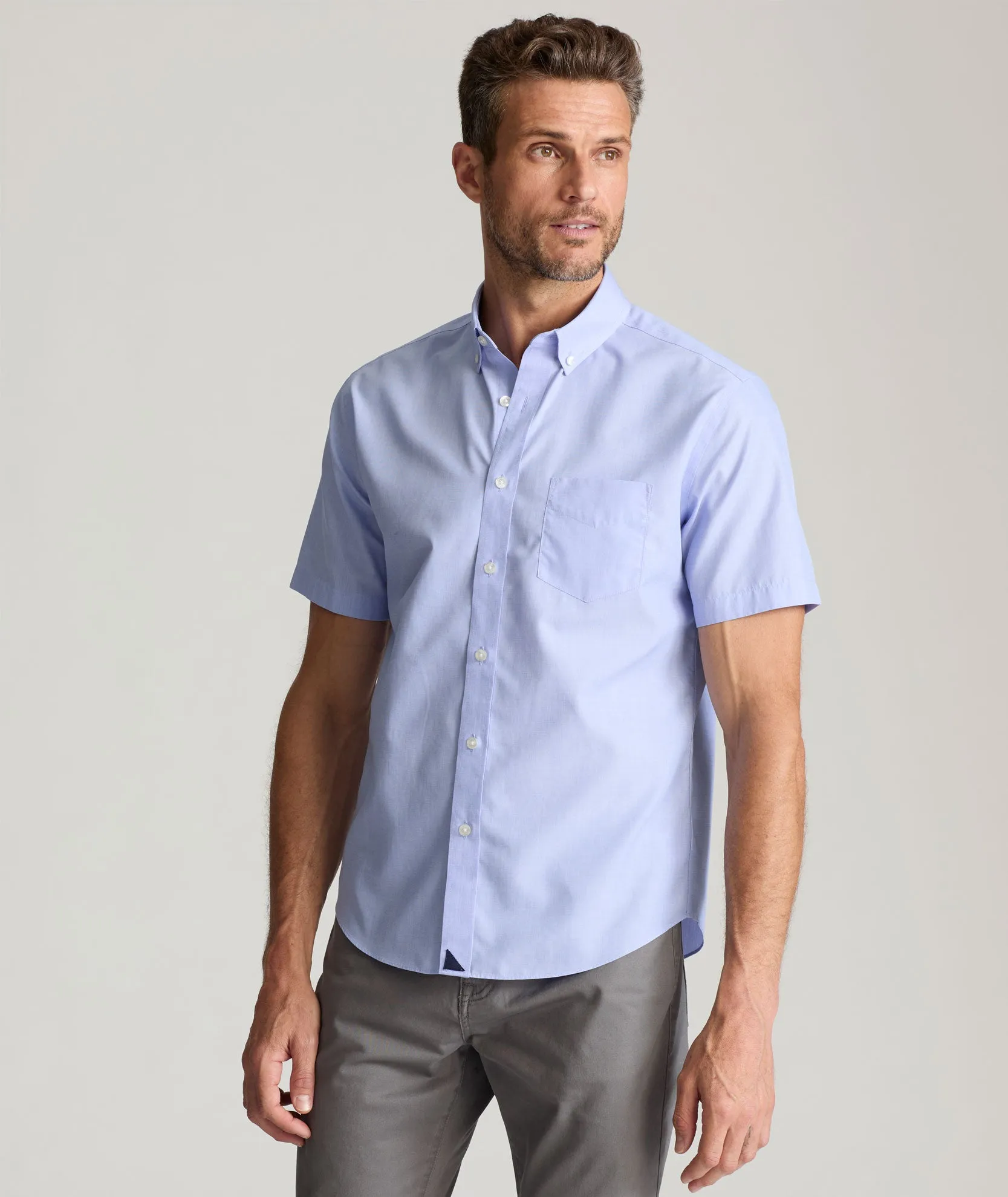 Wrinkle-Free Short-Sleeve Hillstowe Shirt Everyday Essential Gym Companion