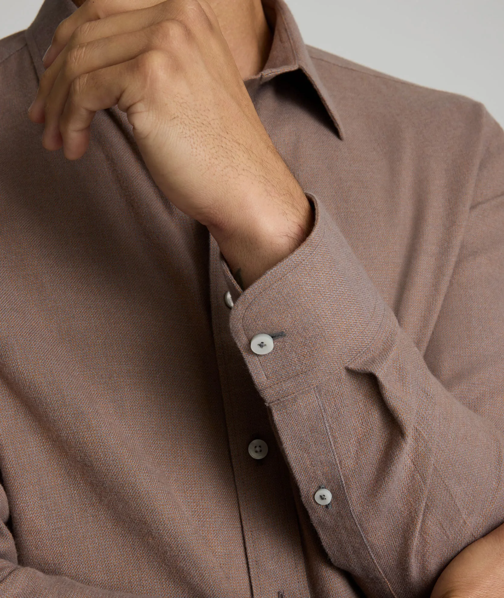 Wrinkle-Free Veneto Shirt Eco-friendly Reinforced Collar