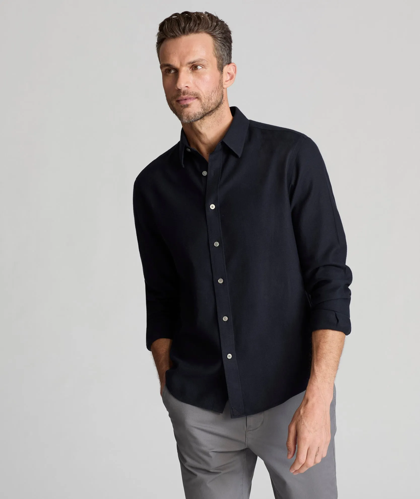 Pastel Shade Wrinkle-Free Veneto Shirt