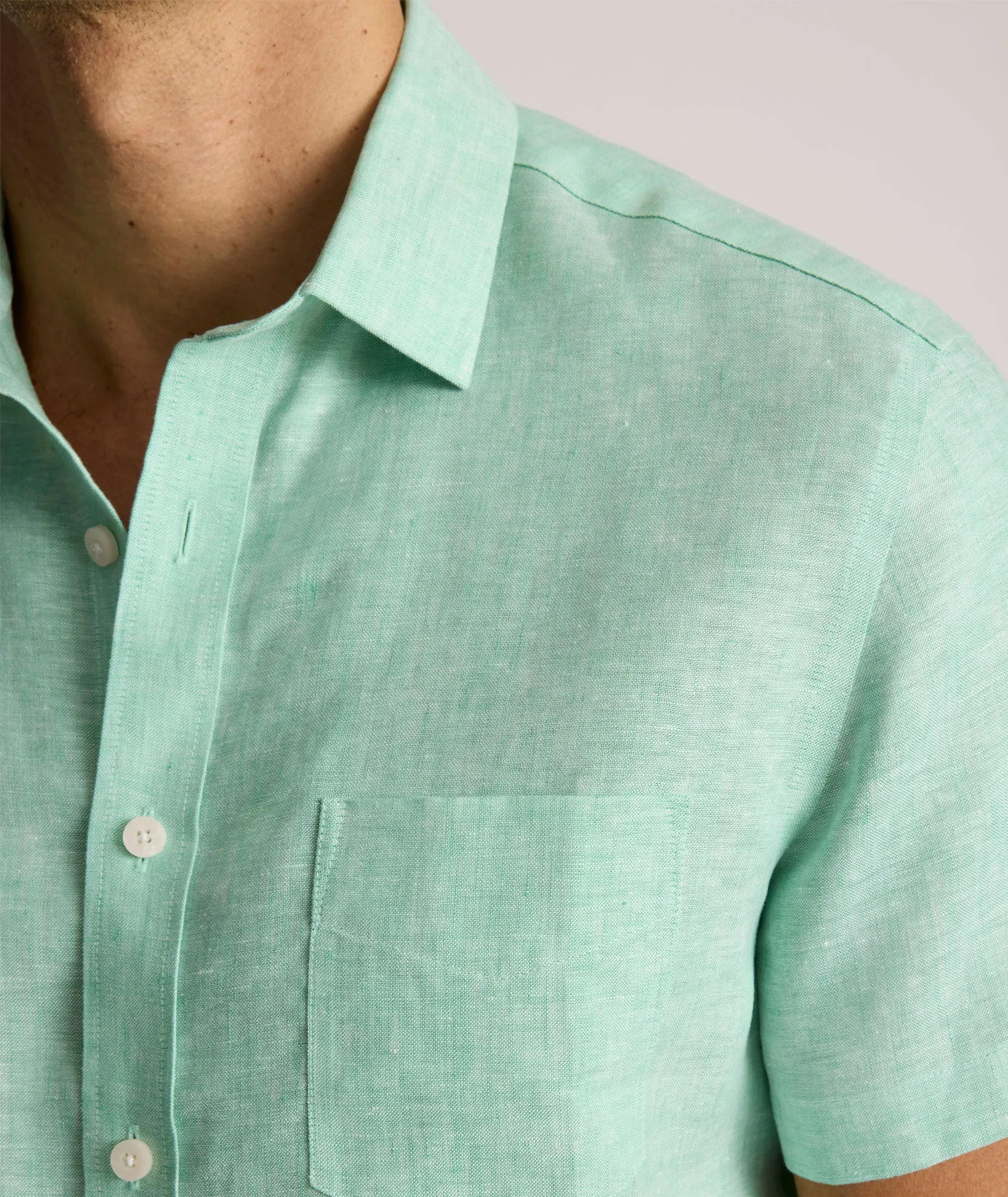 Wrinkle-Resistant Linen Short-Sleeve Cameron Shirt Limited Edition