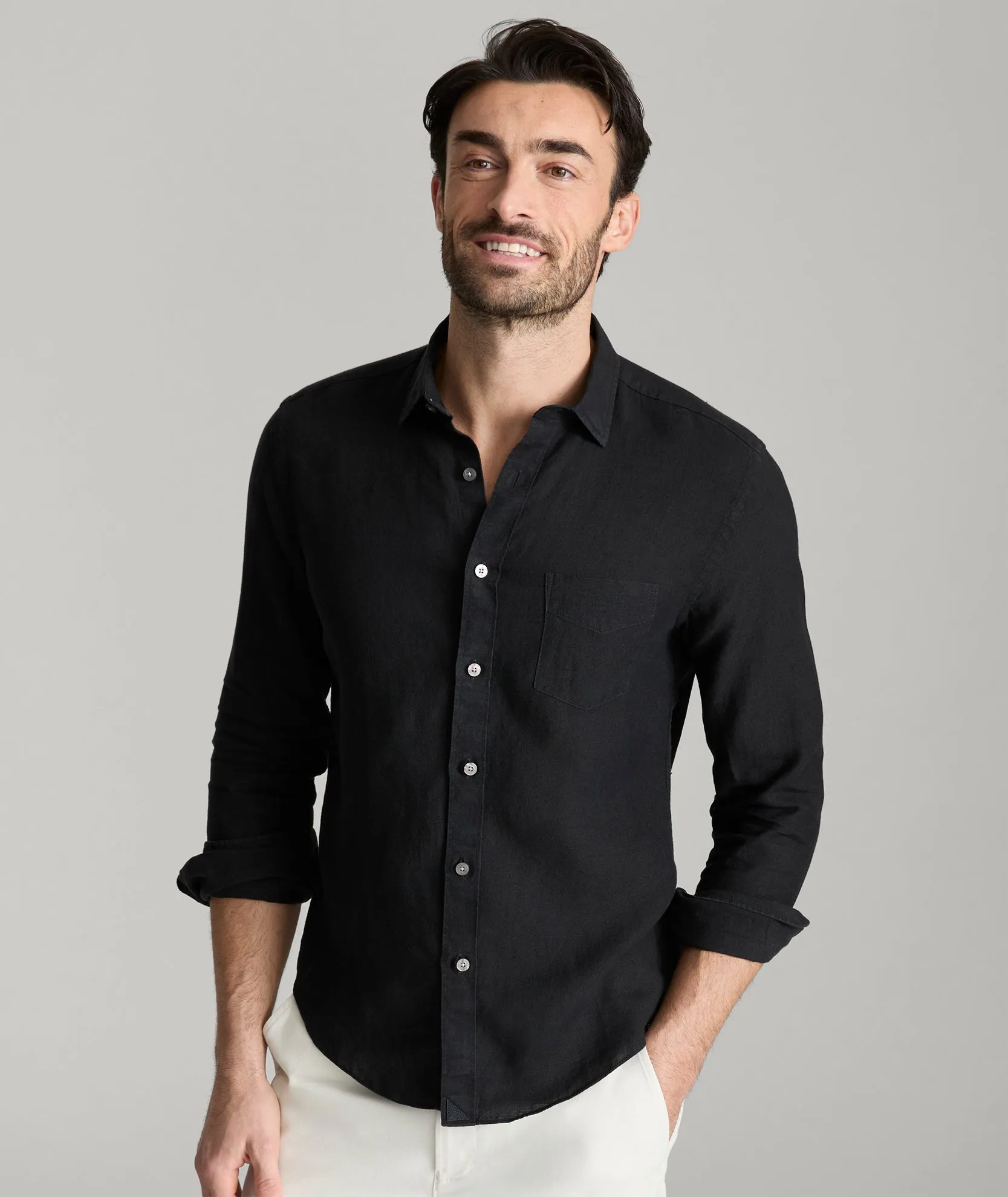Wrinkle-Resistant Linen Vin Santo Shirt Multipurpose Layering Fabric