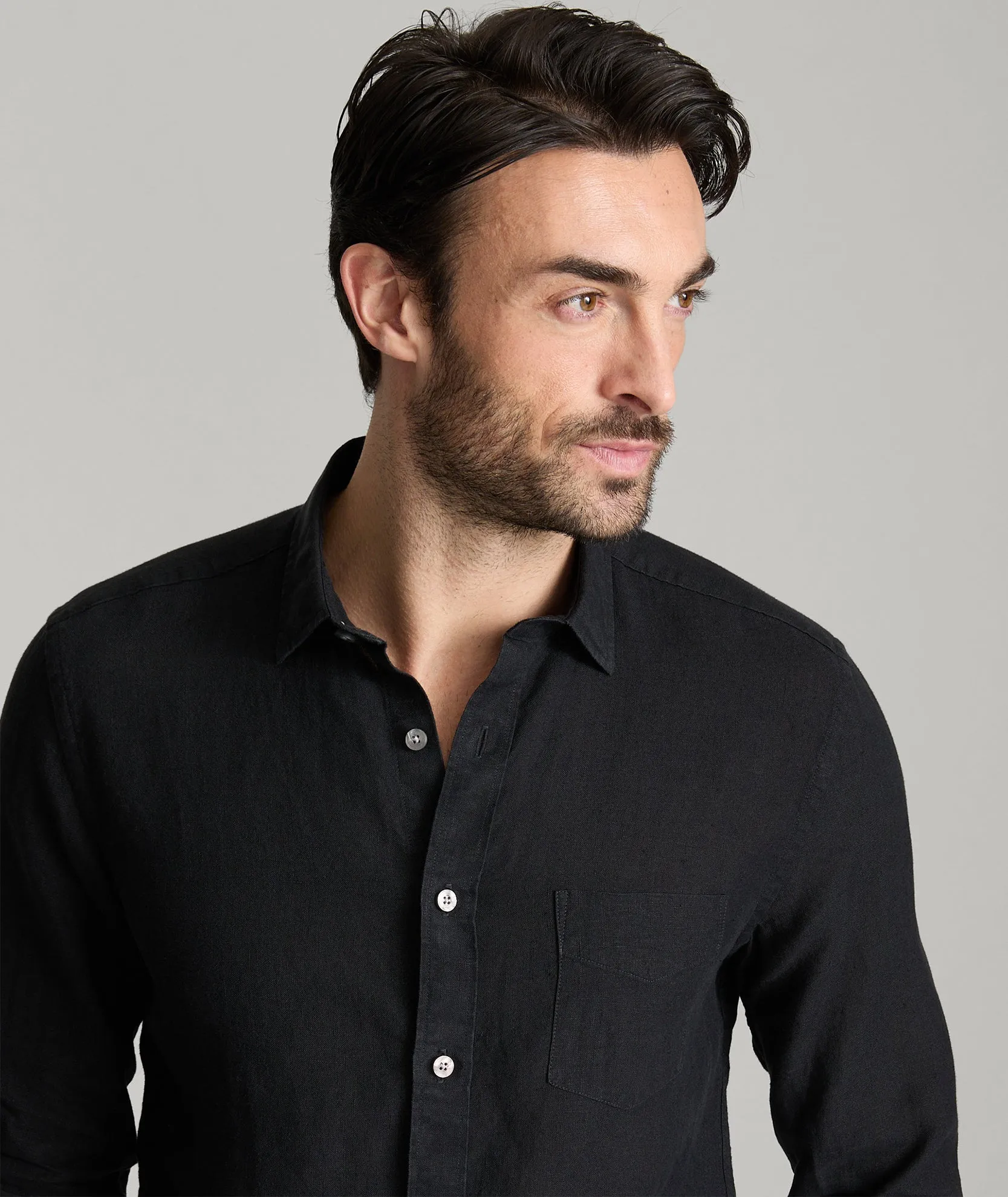 Wrinkle-Resistant Linen Vin Santo Shirt Trendy Apparel Stretchable Fabric