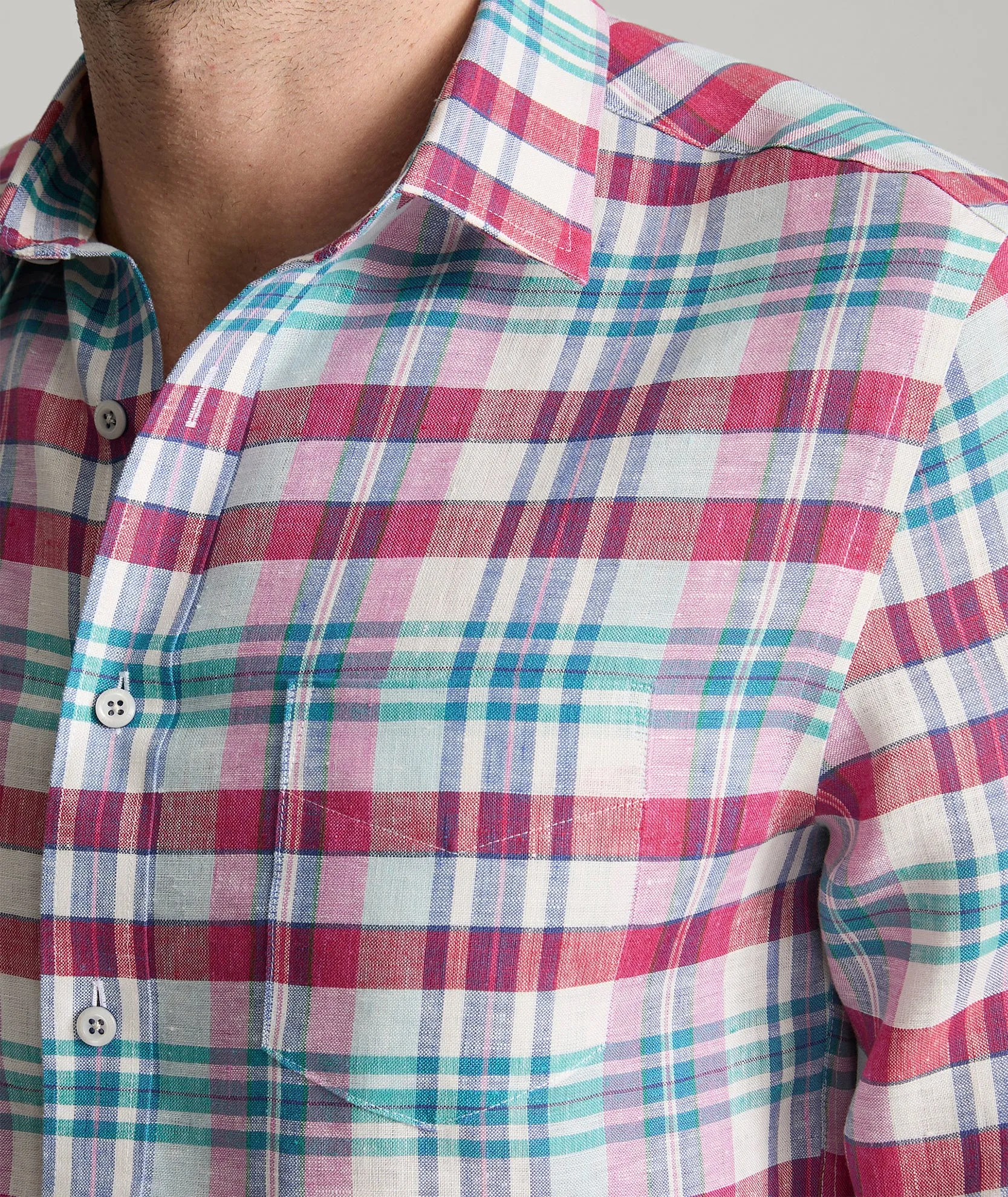 Wrinkle-Resistant Linen Wallace Shirt Winter Retreat