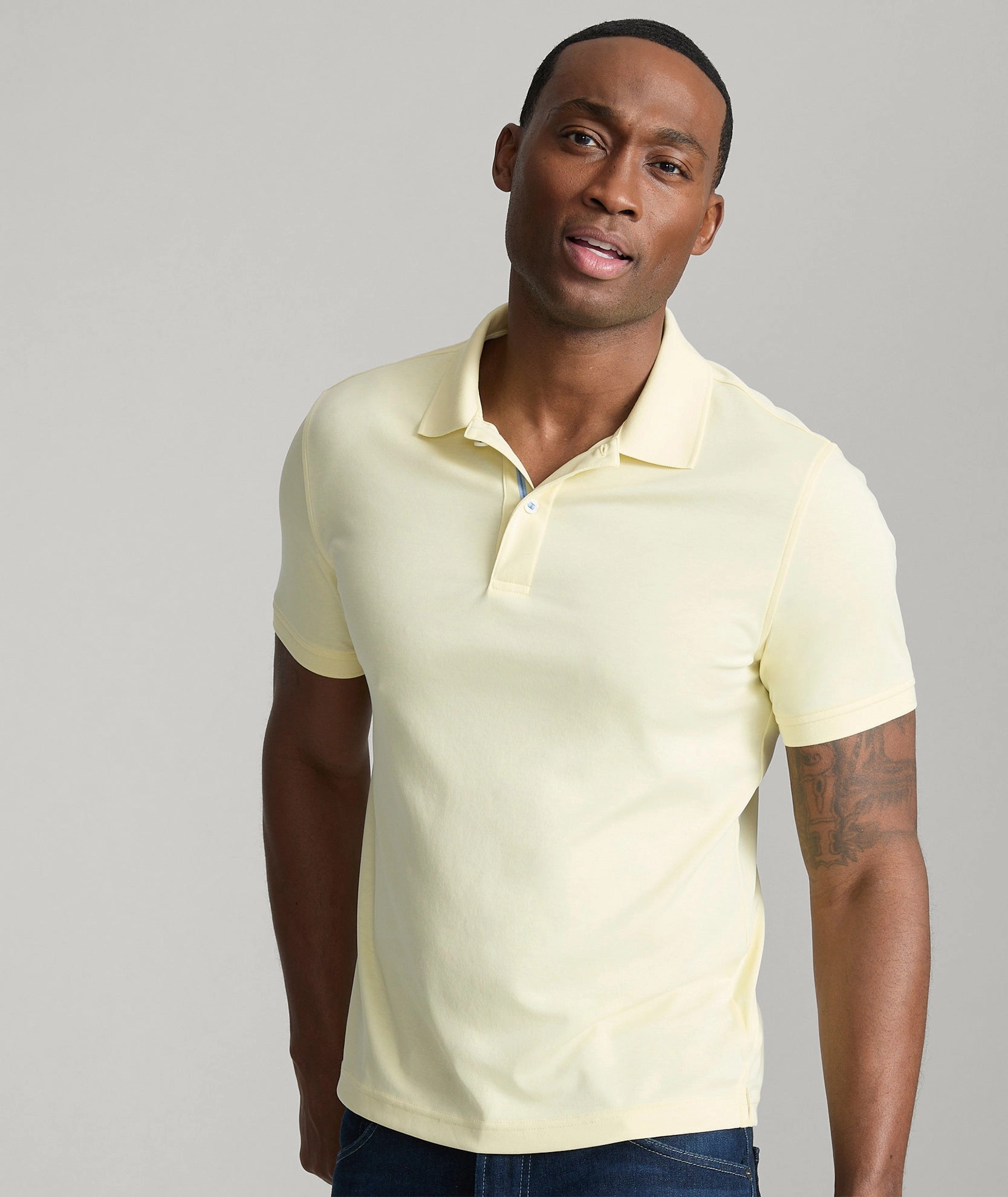 Wrinkle-Free Damaschino Polo Fashionable Wear
