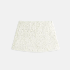 Kith Women Ashtyn Cowlick Fur Mini Skirt - Sandrift Cool Details Soft Palette