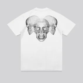 UVProtectionFinish XRAY SKULL T-SHIRT WHITE