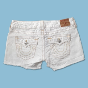 Y2K True Religion Shorts W34 Compact Knit Winter Comfort Wear Layering Comfort