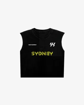 Chilly Wear Eco Friendly Dye YK Move Champion Tank | Black Sydney