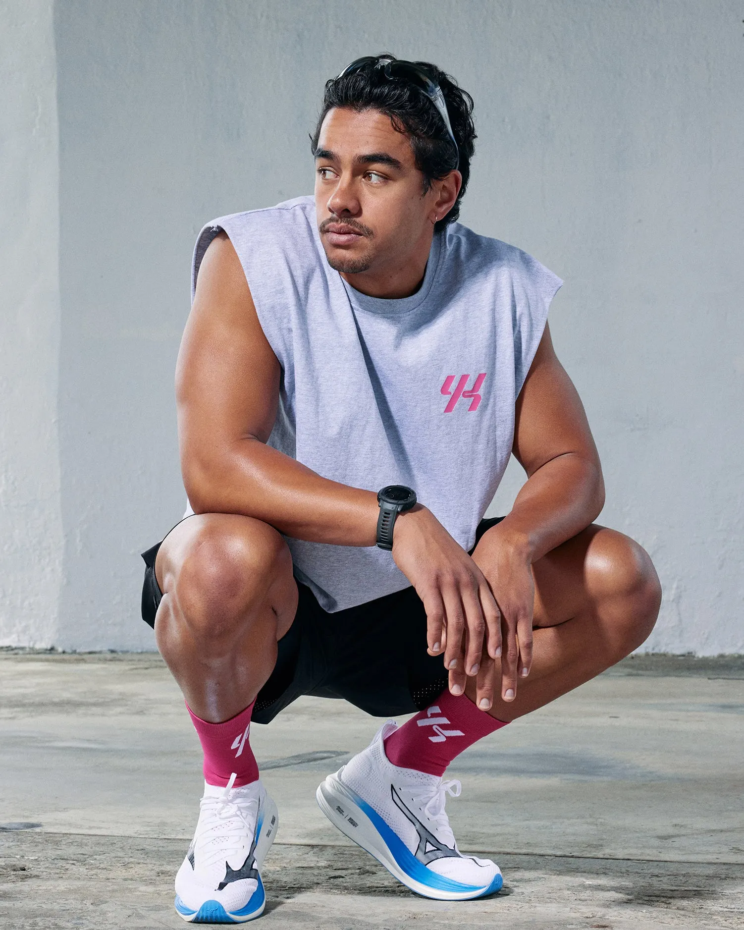 YK Move Champion Tank | Grey Seasonal Staple