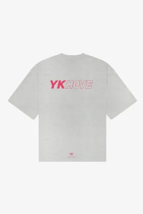 YK Move Champion Tee | Grey Comfy Top