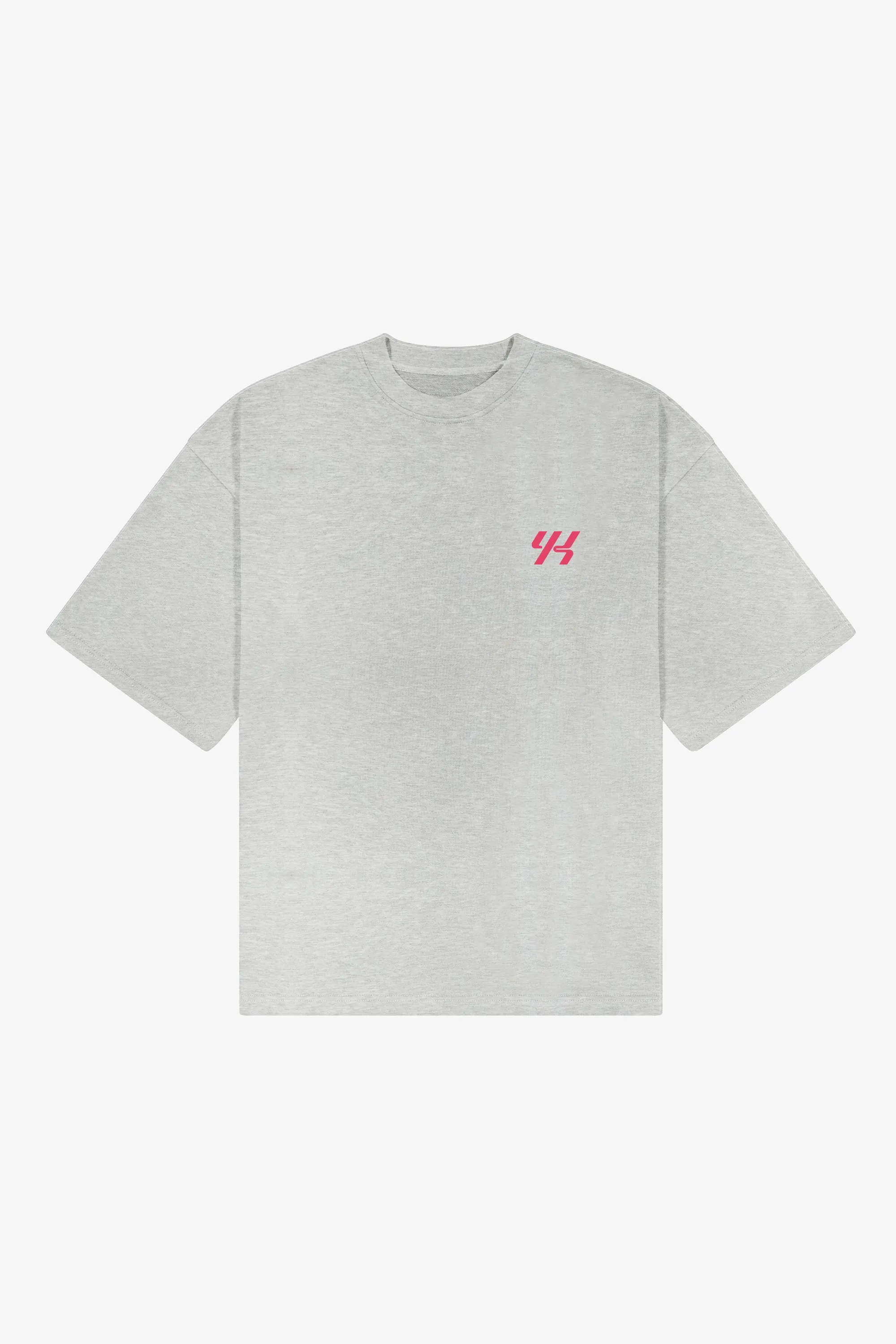 YK Move Champion Tee | Grey Round neck simplicity Reinforced Hems