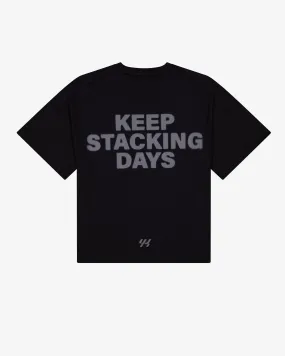 YK Move Stacking Days Tee | Black Fashion Ready