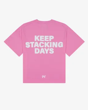 YK Move Stacking Days Tee | Pink Soft Wear