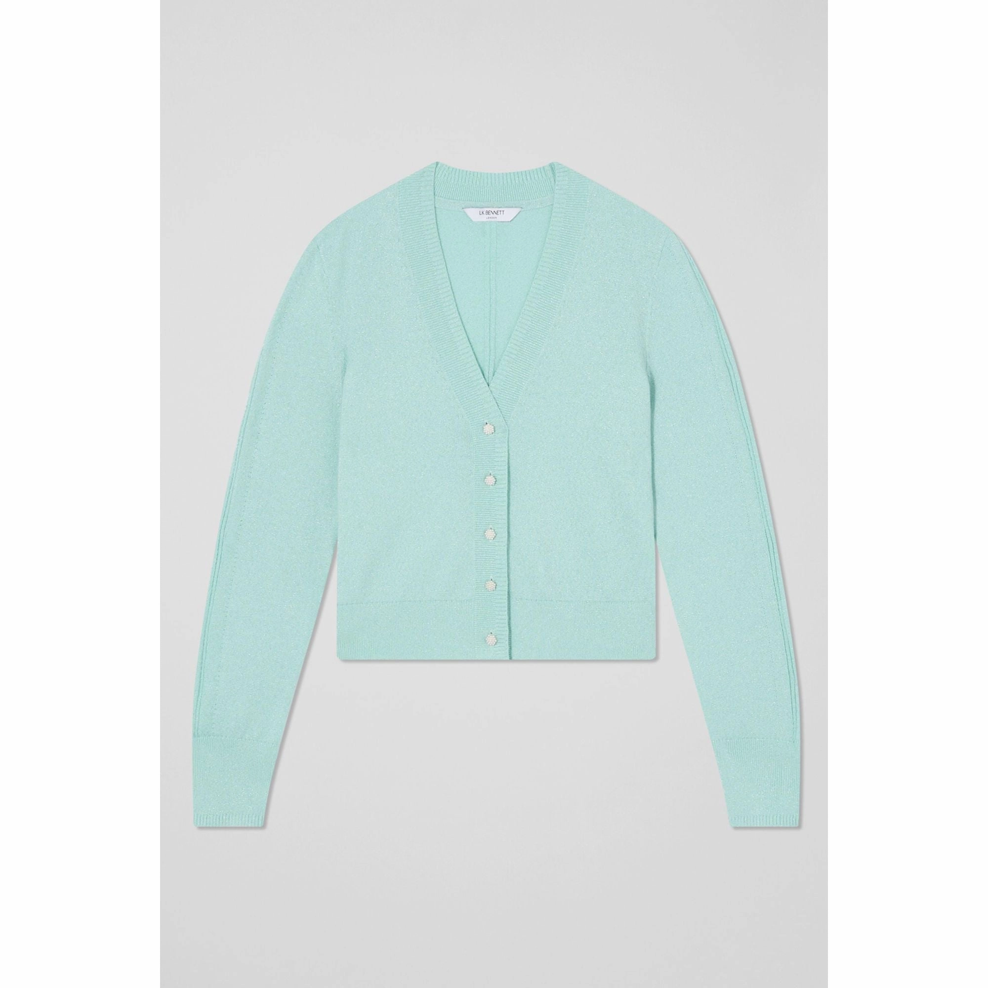 Essential Fashion Fashion Layers Coco Green And Silver Cardigan