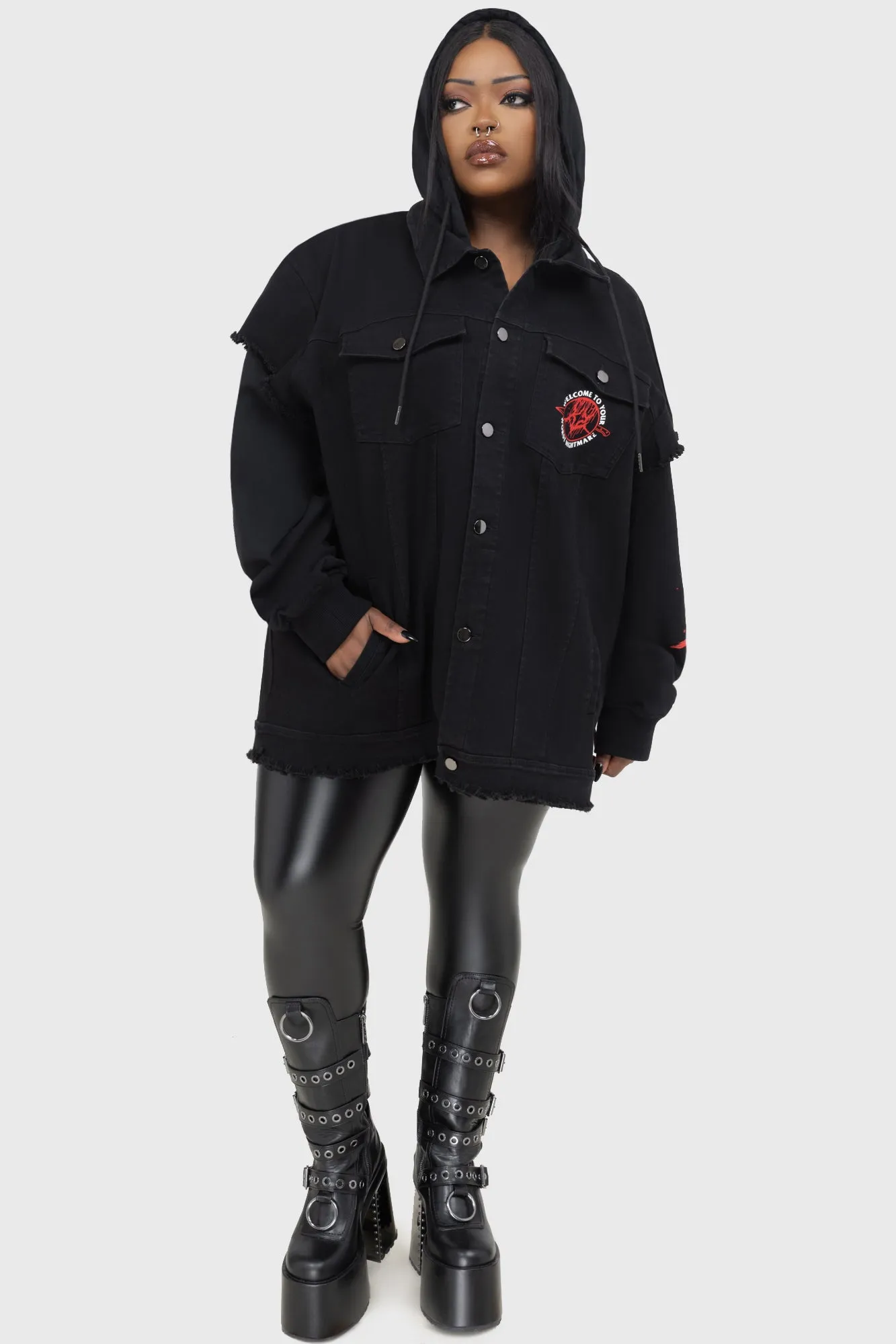 Travel Wardrobe UV protection layer Your Worst Nightmare Hooded Jacket