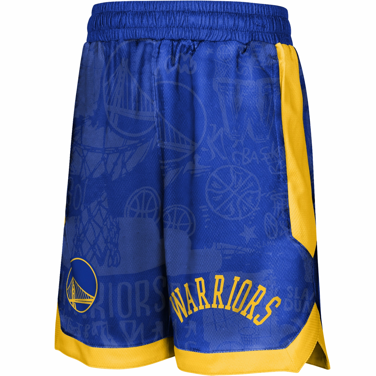 Button front Non Restrictive Cut Youth Warriors Street Art Baller Shorts