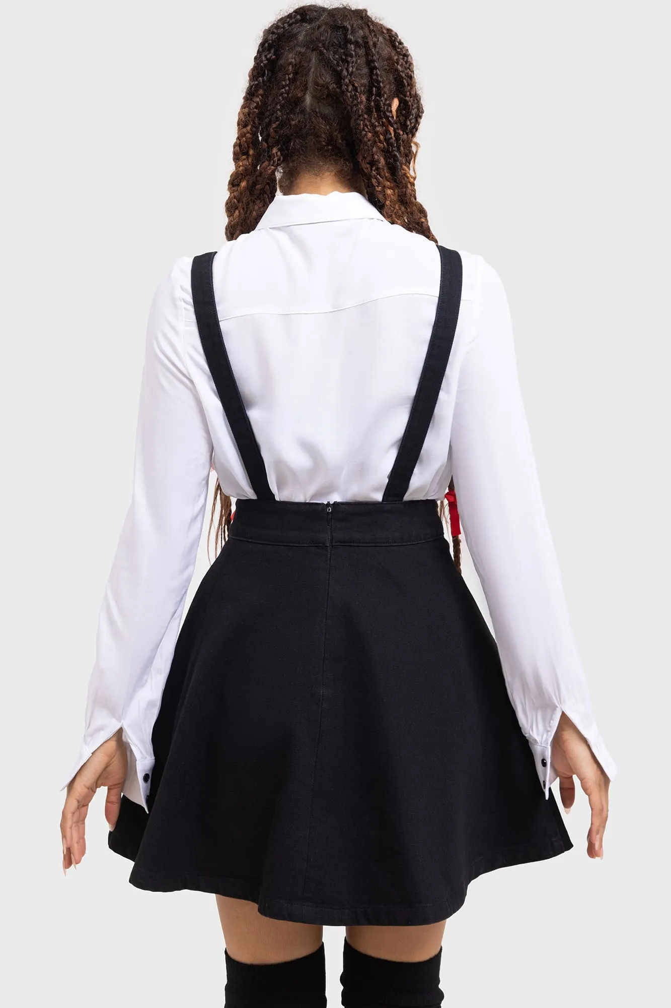 Gentle Fit Elegant Layering Naughty Grizzly Pinafore Dress